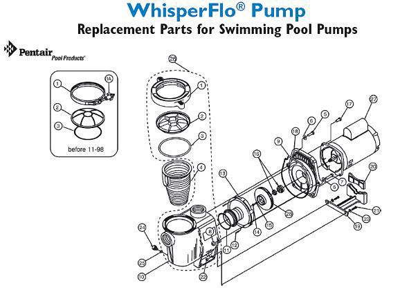 Pentair Whisperflo Pump Parts