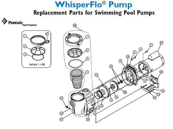 Pentair Whisperflo Pump Parts Pentair Whisperflo Pump Parts