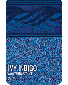 Ivy Indigo with Terrazzo Ice Shimmer Stone Pattern 27 MIL - Clearance
