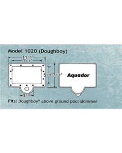 Aquador Skimmer Face Plate and Lid - 1020 