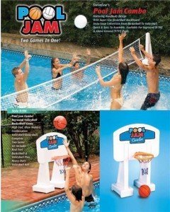 Pool Jam Combo Inground Volleyball/Basketball Game 