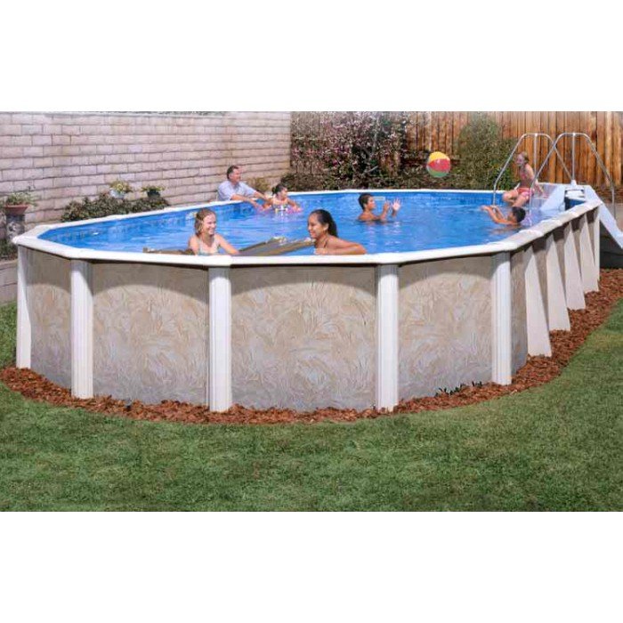 Whispering Wind III Above Ground Pool Package - 15'x24' Oval with 52