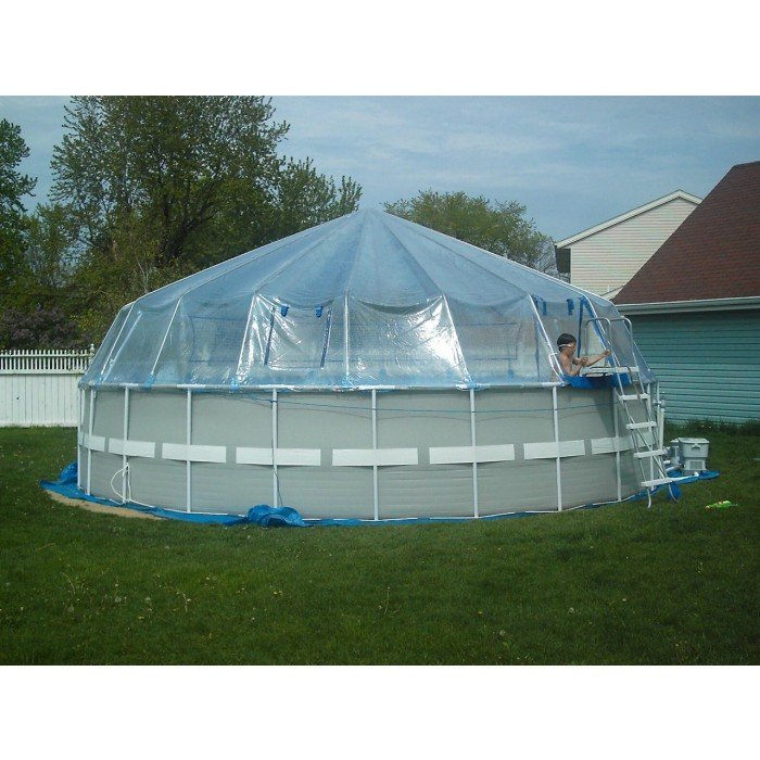 Soft-Side Pool Dome Replacement Cover - 9x41 Rectangle
