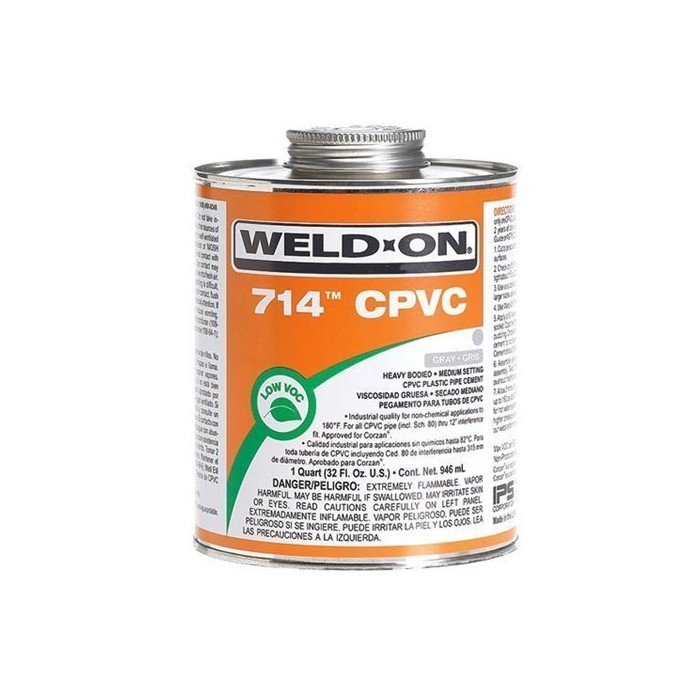 Weld-On� 714� CPVC - 1 Quart Gray 