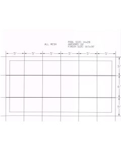 14'x28' Rectangle HPI Yard Guard Mesh 99% Safety Cover 