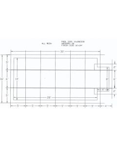 14'x28' Rectangle w/ 4'x8' Center End Step HPI Yard Guard Standard Mesh 99% Safety Cover 