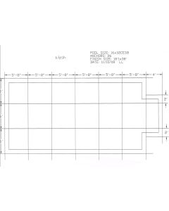 16'x32' Rectangle w/ 4'x8' Center End Step HPI Yard Guard Standard Mesh 99% Safety Cover 