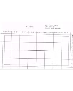 18'x40' Rectangle HPI Yard Guard Mesh 99% Safety Cover