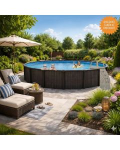 24' Round Cool Pool™ 54” Deep Above Ground Pool Package