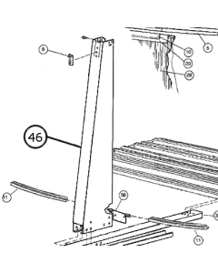 Side Support Vertical 52" - City Lights - 580-2089 