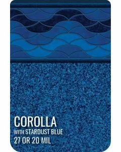 Corolla with Stardust Blue Inground Pool Liner 27 or 20 mil 