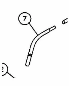Fabrico Sun Dome Replacement Parts - 40-1/4" Tube, 140 Degree Bend & Spline 
