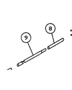 Fabrico Sun Dome replacement Parts - 47 1/4" Aluminum Tube 