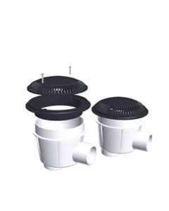 Hayward Outlet-Dual Suction Main Drain - Black 