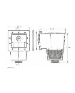 Hayward SP1091LX Dyna-Skim Above-Ground Pool Skimmer and Accessory Kit  