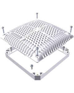 Hayward WGX1031BHF2 - 9"x9" Square Replacement Drain Cover with Inner Frame