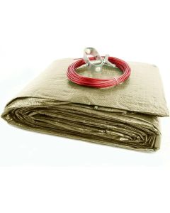 HPI Armor-Kote 20 Year Tan Winter Pool Cover - Oval 