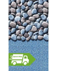 QUICK SHIP - 12x21 Oval 48" wall Pebbles J-Hook/U-Bead beaded 20 gauge liner