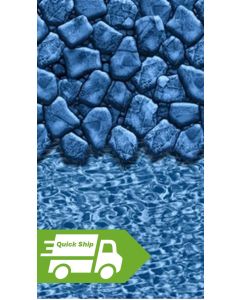 QUICK SHIP - 12x18 Oval 48"/52" wall Rockport Overlap 20 gauge liner