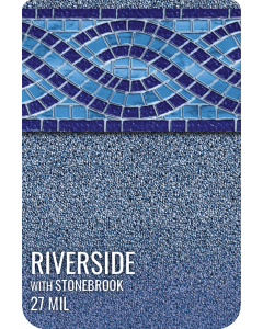 Riverside with Stone Brook Inground Pool Liner 27 MIL - Clearance- By GLI