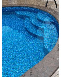 Seaglass with Gold Luminescence Premium Inground Pool Liner By Pegasus - 27 mil. 
