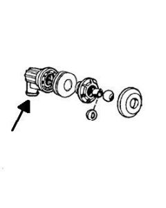 Return Fitting Body - GRAY - 340-1591 