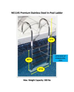 Stainless Steel Pool Deck Ladder 