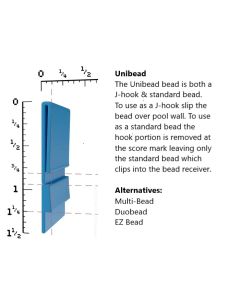 Caribbean Tile J-Hook/U-Bead beaded Oval 