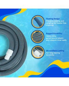 1.25 x 24 ft' Vacuum Hose for Above Ground Pools 