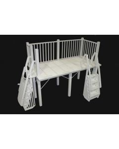 Vinyl Works 5 X 10 Resin Pool Deck Model RD - Taupe (FOR OVAL POOLS ONLY) 