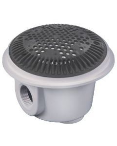 Hayward WG1048AVDGRPAK2 - Dual Suction Main Drain for Vinyl/Fiberglass Pools - Gray