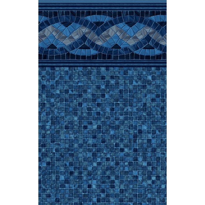 12'6"x21'6" Oval 52" wall Carnegie Esther Williams beaded 20 gauge liner 