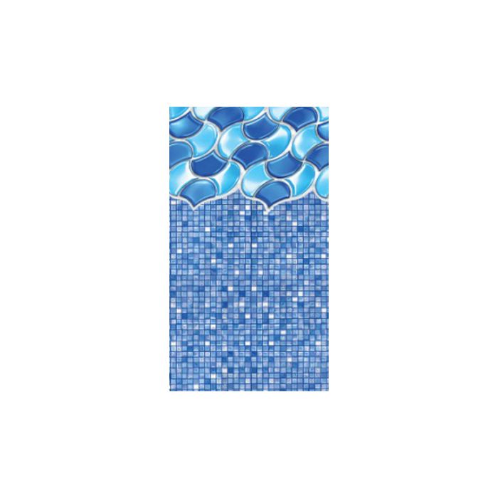 18x36 Oval 52" wall Rolling Cubes Standard beaded 20 gauge liner 