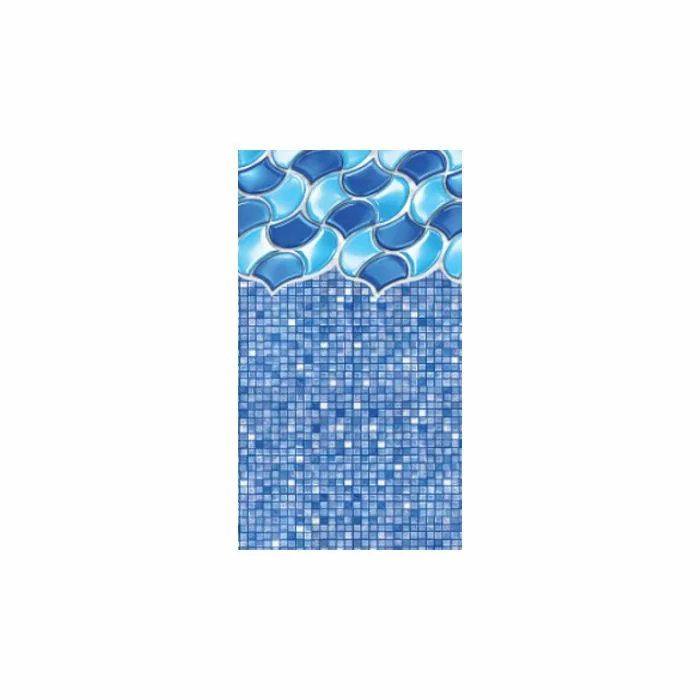 15x24 Oval 48" wall Rolling Cubes Standard beaded 20 gauge liner 