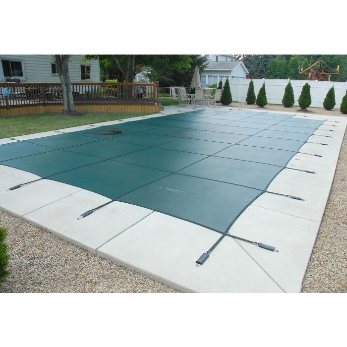 16' x 32'  Rectangle PoolTux Royal Mesh Safety Cover No Step 