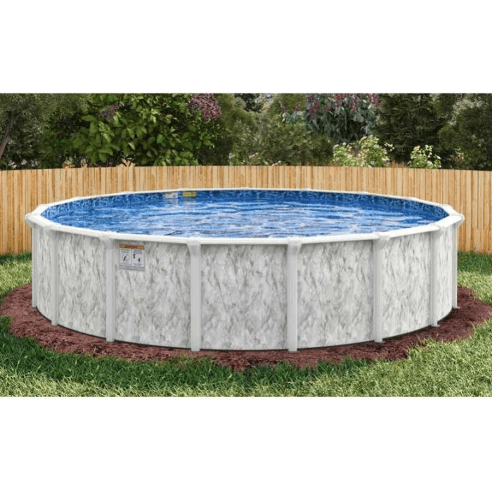 27' Round Silver Sea Premium Salt Friendly Pool Package 
