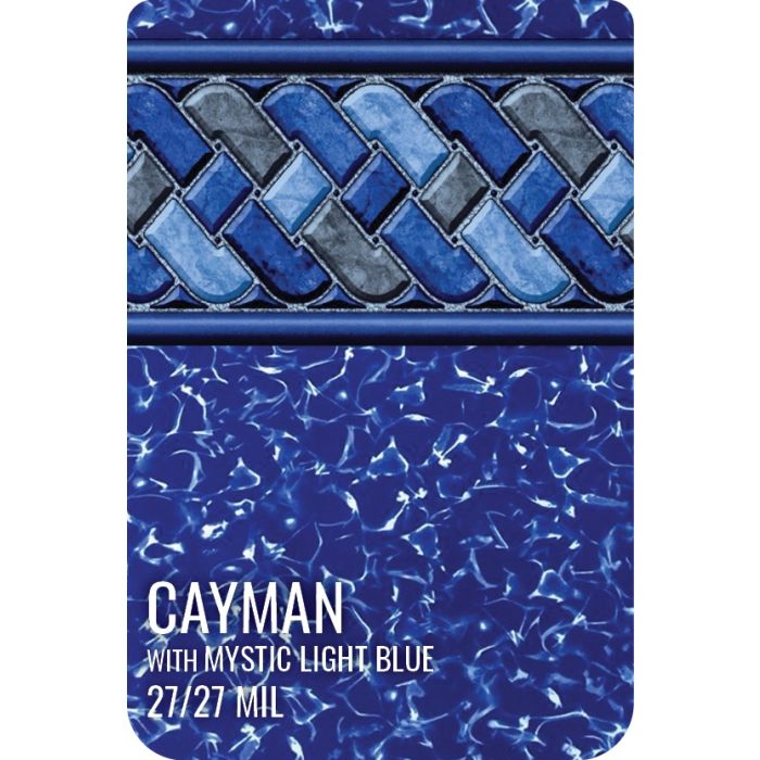 Cayman w/Mystic Light Blue Inground Pool Liner 27 mil - Clearance - By Latham 