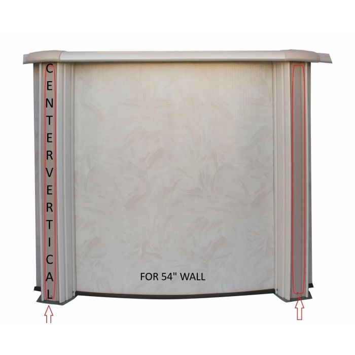 Whispering Wind Two Vertical Center Section - 54" Oval and Round Pools (580-2301) 