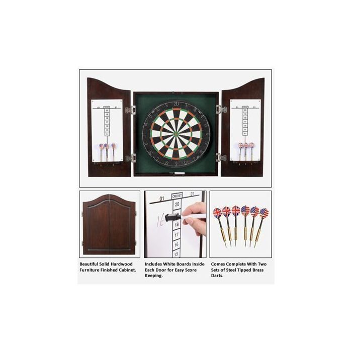 Centerpoint Solid Wood Dart Cabinet Set 