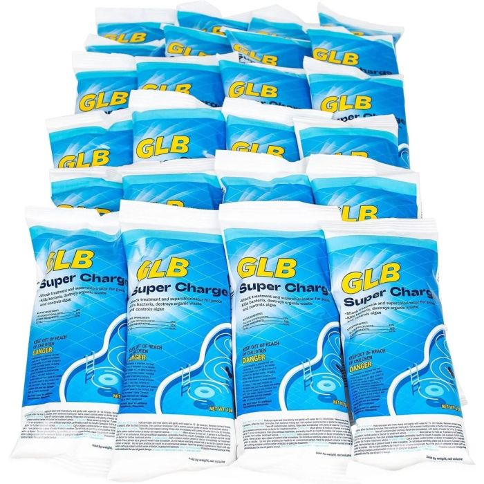 GLB Super Charge  Chlorine Shock, 1 lb Bag, 24/Case - 71428A 
