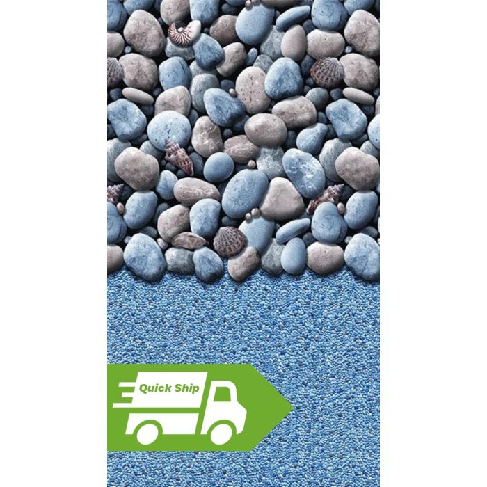 QUICK SHIP - 20' Round 48"/52" wall Pebbles Overlap 20 gauge liner 