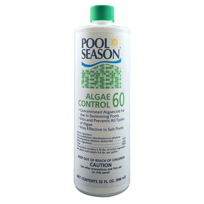 Pool Season Algaecide 60 - 1Qt Bottle 
