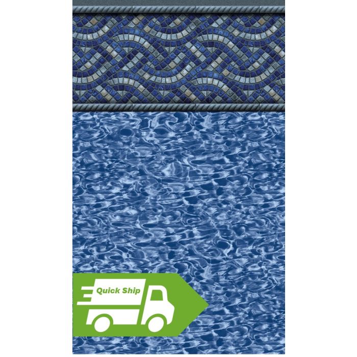 QUICK SHIP - 16x24 Oval 48" wall Newport J-Hook/U-Bead beaded 20 gauge liner 