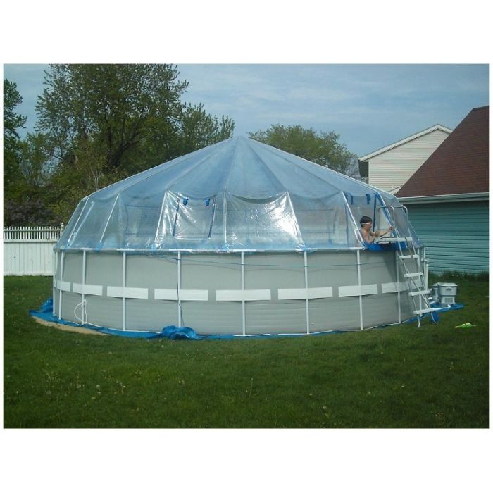 Soft-Side Pool Dome Cover - 24' Round