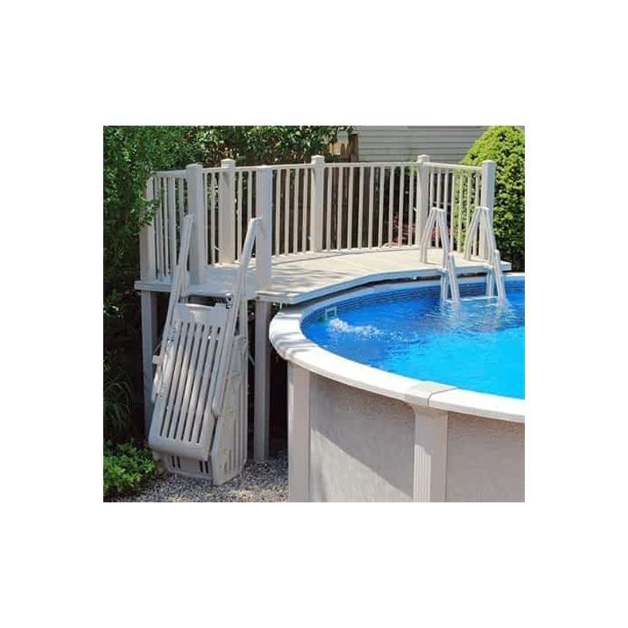 Vinyl Works 5 X 13.5 Resin Pool Deck Model FD - Taupe