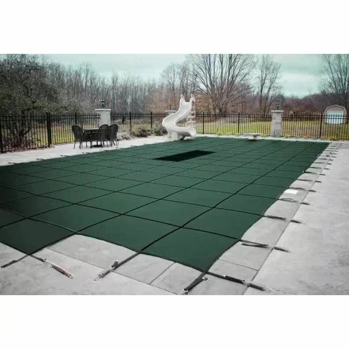 16'x32' Rectangle w/ 4x8 Center Ed Step HPI AquaMaster Solid Safety Cover