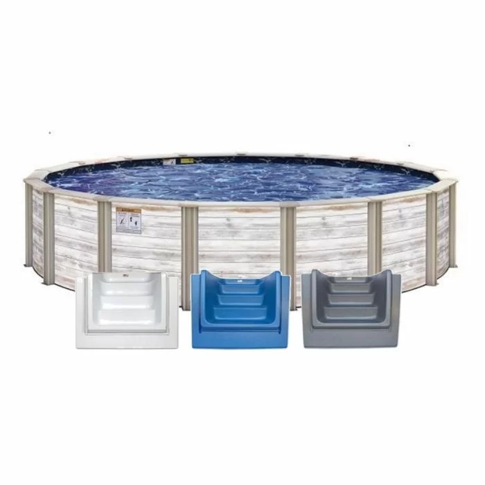 21' Round 52" Wall Durango Premium Salt Friendly With In-Step Pool Package