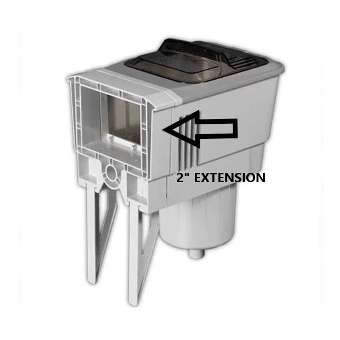 Classic Deluxe Thru Wall Skimmer with Extension by Embassy - Beige