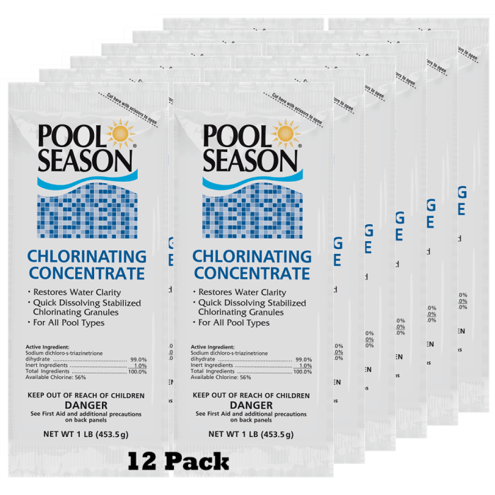 Pool Season Chlorinating Concentrate 1 lb Bag - Box of 12