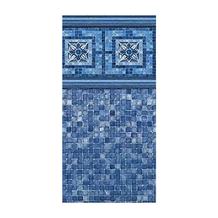 Vintage with Blue Mosaic Inground Pattern in 27 or 21 mil 